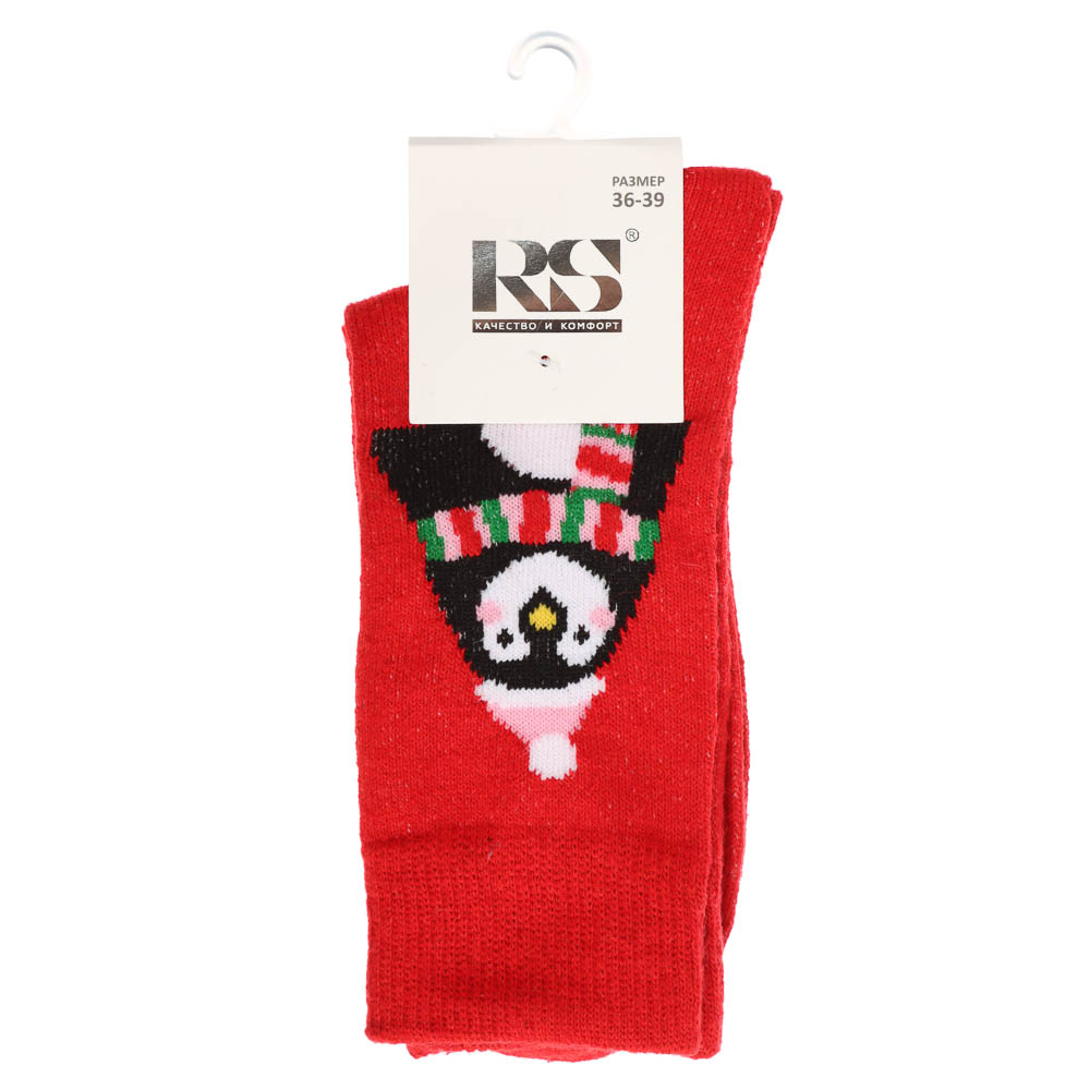 Носки женские "полушерсть" с рисунком, 65% полушерсть, 15% акрил, 10% спандекс, 10% эл, р. 36-39 - #5