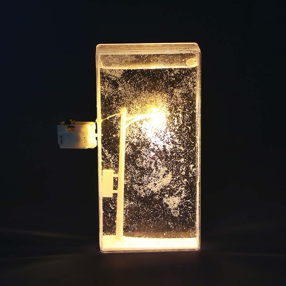 Ночник "Фонарь со снегом", 7,5х15,5х2 см, пластик, 3хLR44 - #2