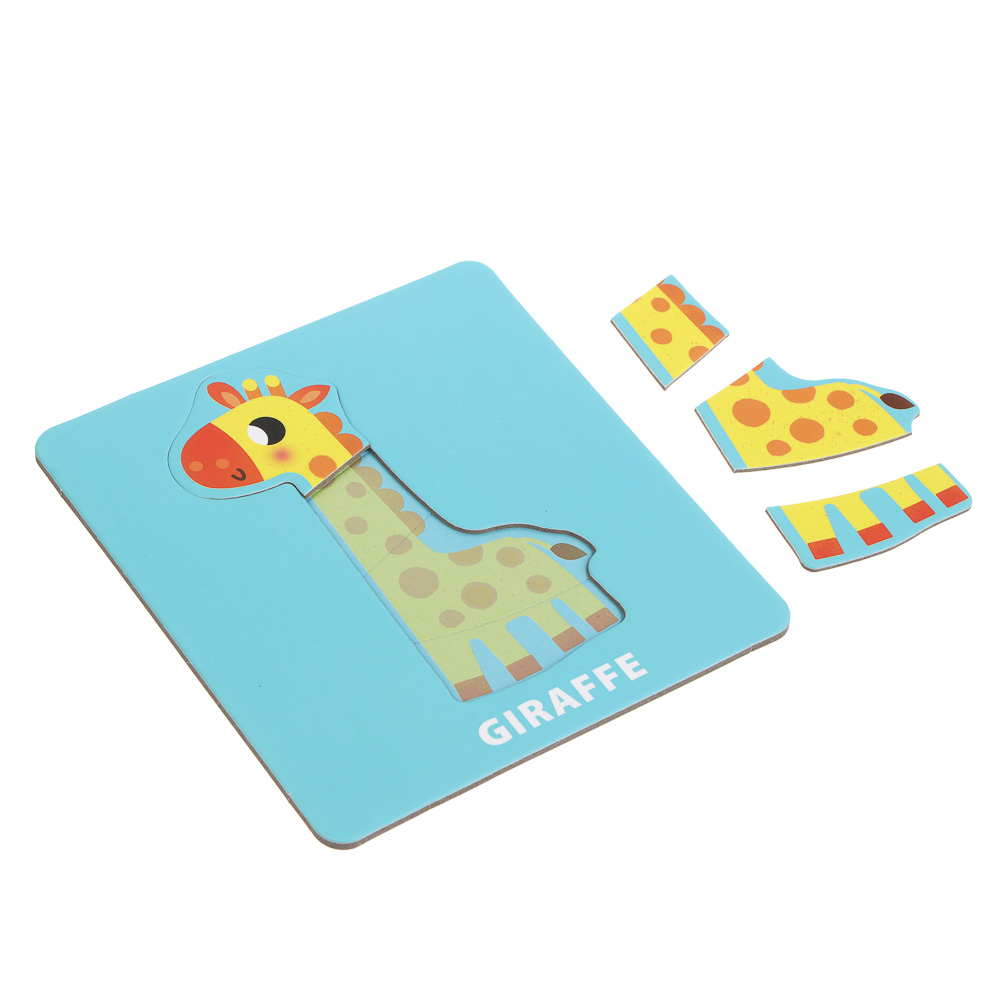 Набор развивающих пазлов, 10 карточек, 14х13,5х3,5см, 3 дизайна - #10