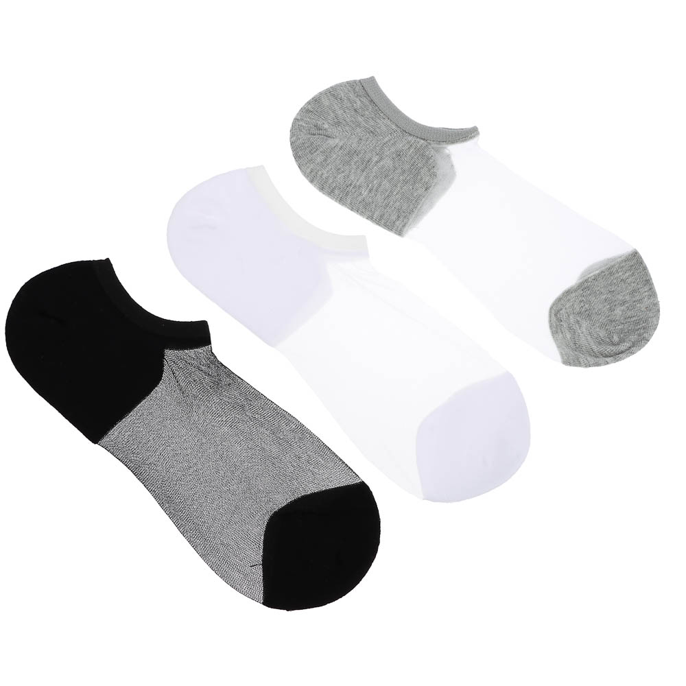 Носки-подследники, бесшовные,тм Turkan,р.36-41,63% хл,24% п/э,11% п/э вол,2% лайк,цвета в ас-те,1079 - #4