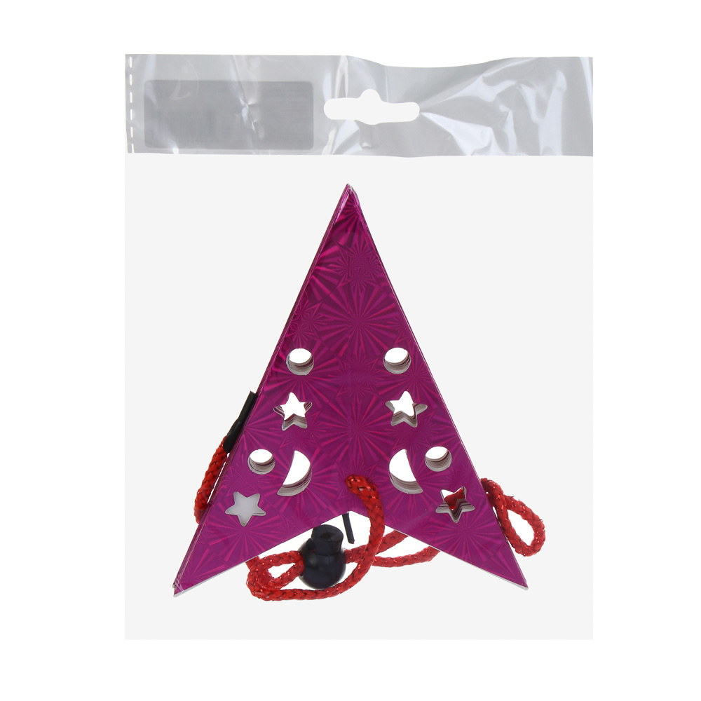 СНОУ БУМ Звезда 5-конечная 30 см, бумага, розовый - #5