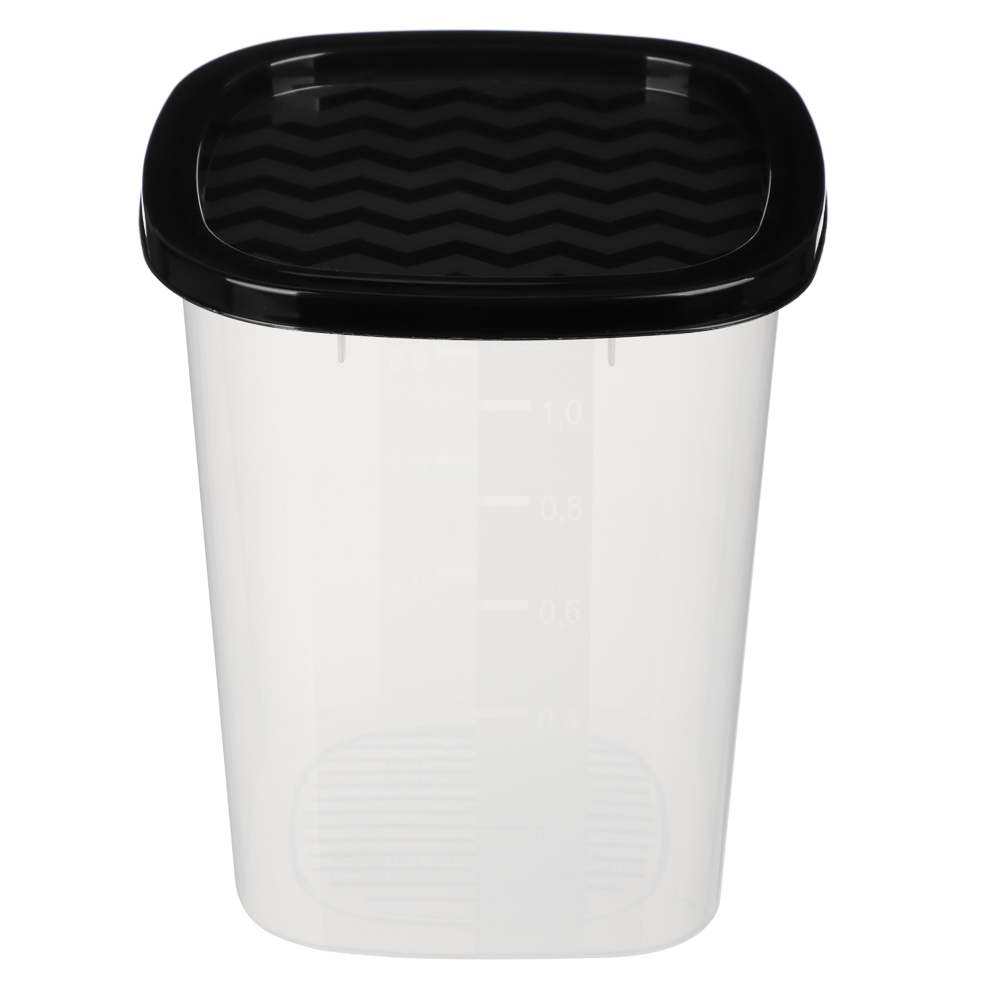 Контейнер для сыпучих продуктов НУТ квадратный 1,2 л, пластик - #3