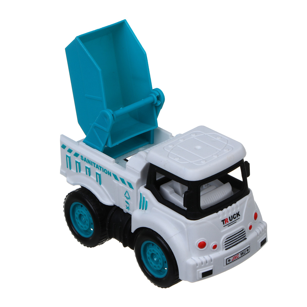 ИГРОЛЕНД Автовоз с машинкой, свет, инерция, 3хLR44, резина, ABS, 34х8,3х20 см, 6 диз - #10