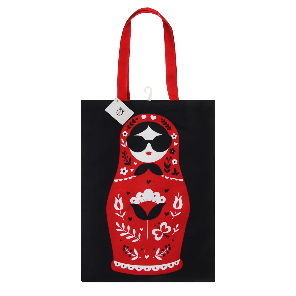 Сумка-шоппер ЮНИLOOK Ностальгия, 32х44 см, полиэстер, 4 дизайна - #5