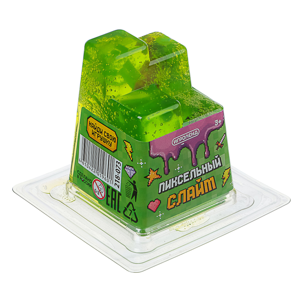 ИГРОЛЕНД Игрушка для детей из полимерных пластичных масс, "Пиксельный Слайм" 150 мл, с фиг., 4 диз. - #2