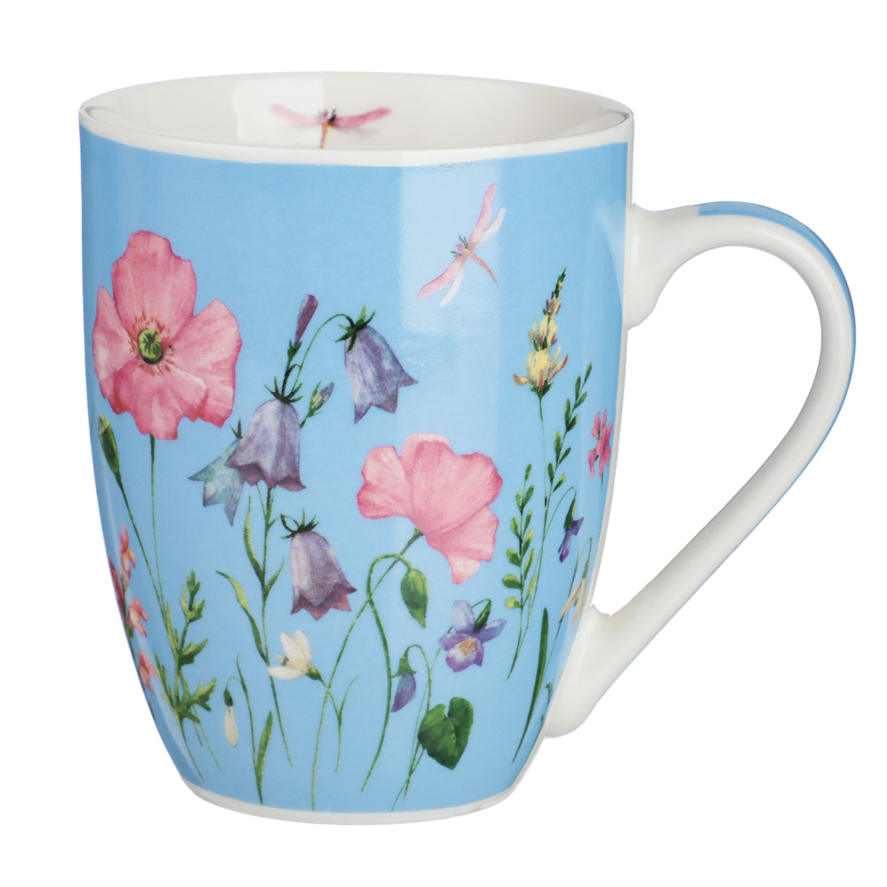 Кружка 350мл, фарфор, "Соцветие", 4 цвета - #2