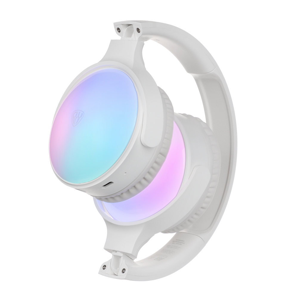 BY Наушники беспроводные полноразмерные PopKids, 300мАч, BT5.4, белый - #7