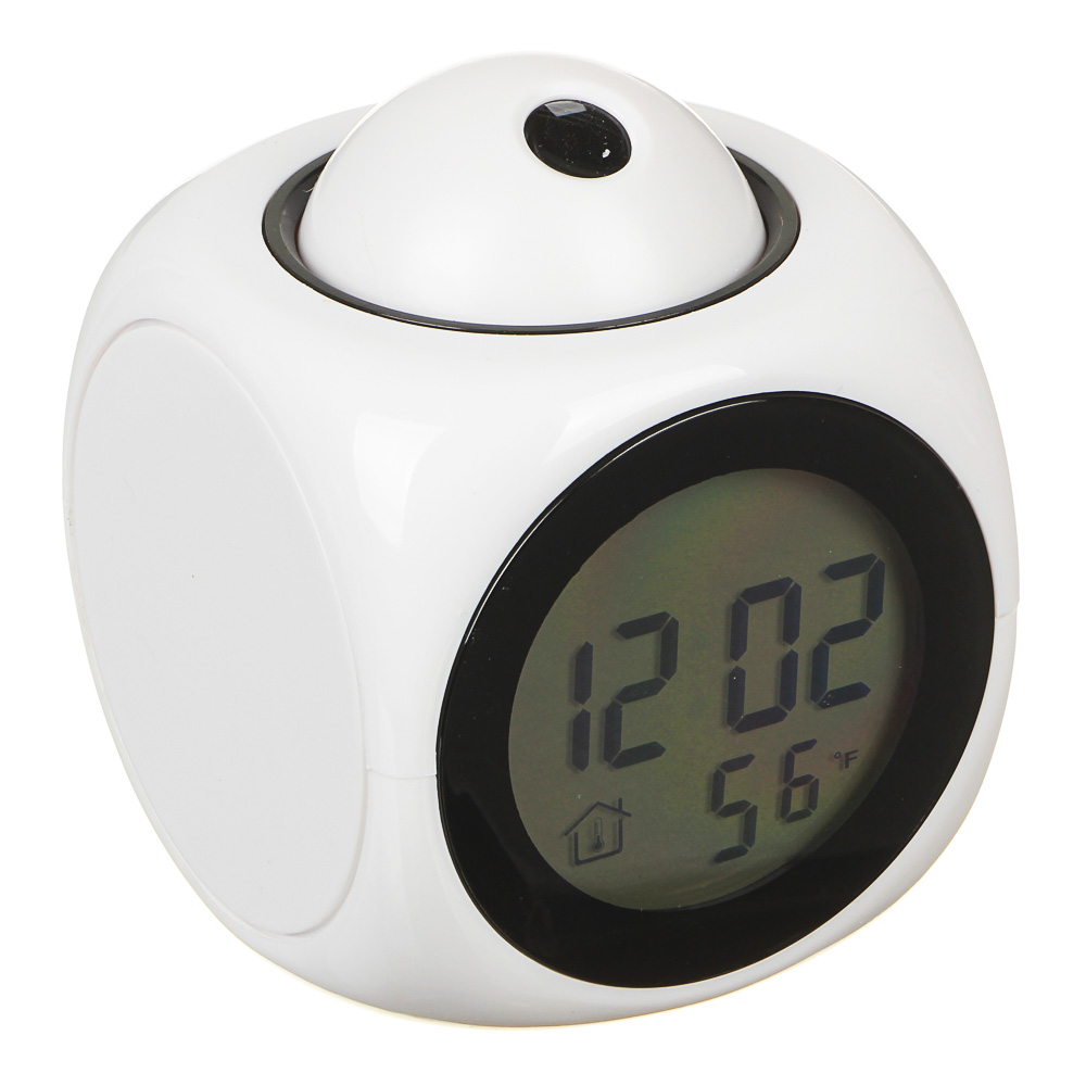 LADECOR CHRONO Будильник с ЖК-дисплеем, термометр, проекция времени, ABS, 9х7,8х7,8см, 2 цвета - #3