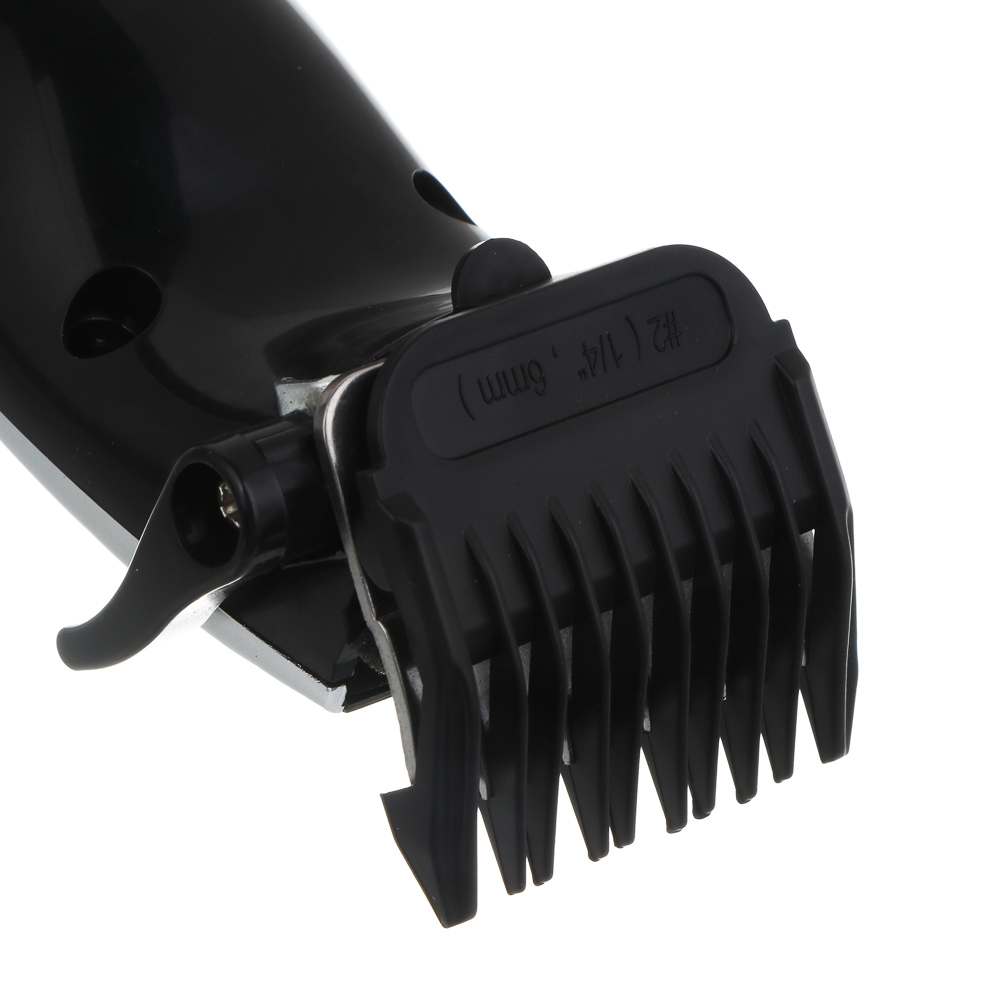 LEBEN Машинка для стрижки волос, 4 насадки: 3/6/9/12мм, питание 220В - #7