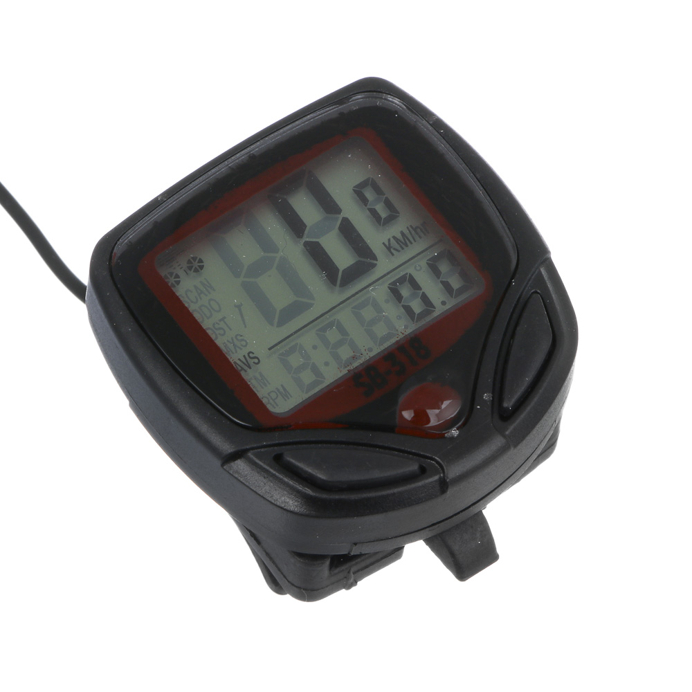 Велокомпьютер проводной, тм BY SPORT, 15 функций, 1хLR44, пластик, металл - #4