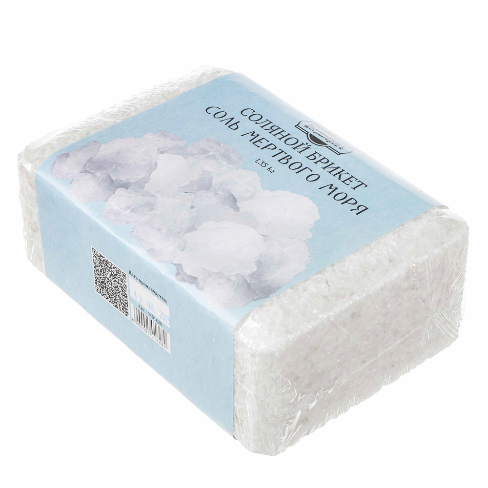 Соляной брикет "Соль Мертвого моря" 1,35 кг "Добропаровъ" - #1