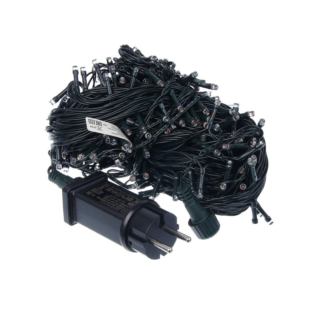 СНОУ БУМ Гирлянда эл. вьюн, 30м, 240LED, мульти, 8 режимов, ПВХ зеленый, коннект, 220В - #2