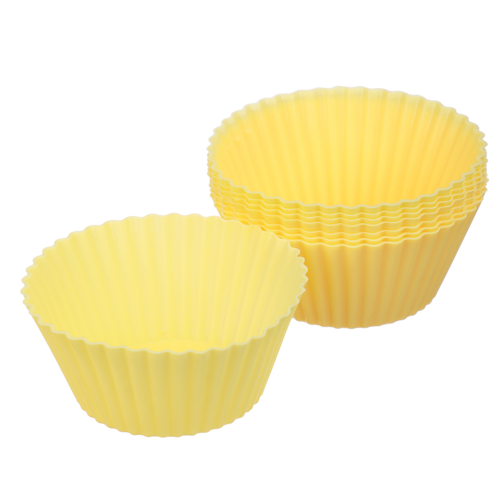 VETTA Набор форм силиконовых 16шт, 6,5x3,3см, "Кекс", 3 цвета - #2