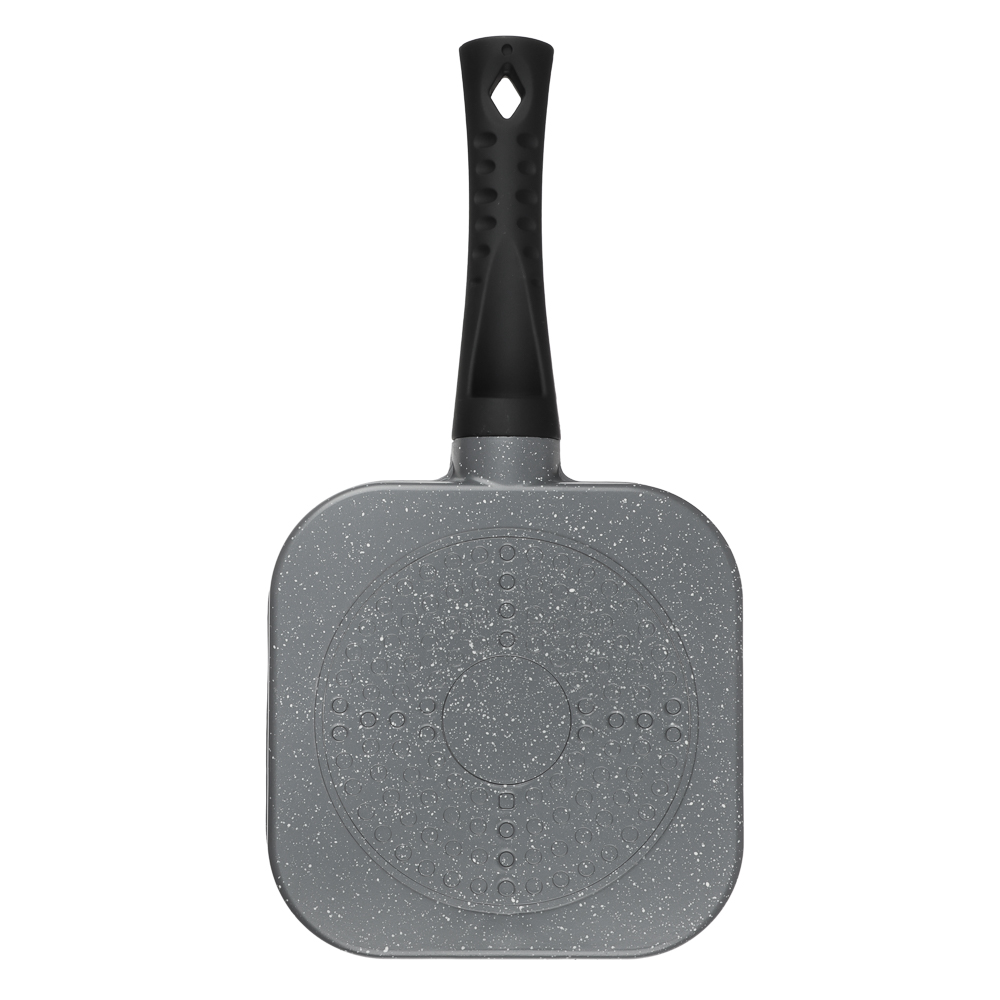 Сковорода литая тм SATOSHI 4 секции, 18см, антипригарное покрытие мрамор, индукция - #3