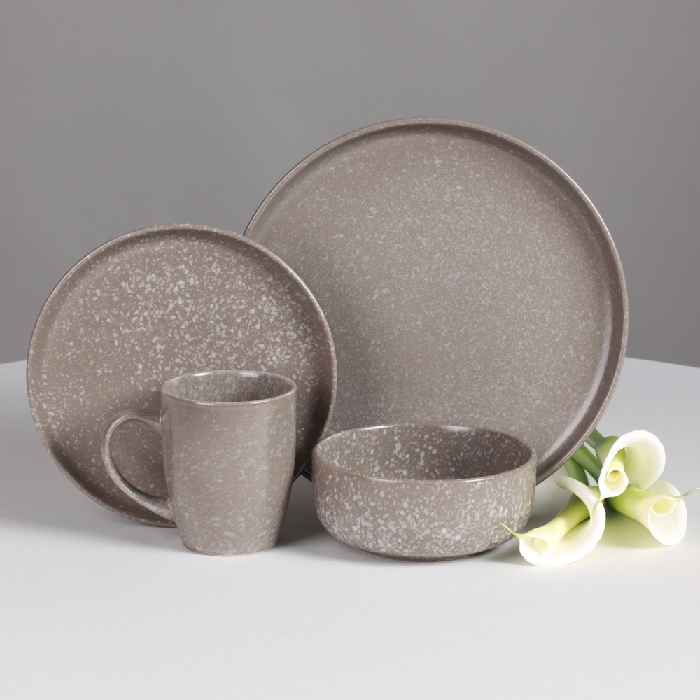 MILLIMI Тарелка десертная 20х2см, керамика, серый - #9