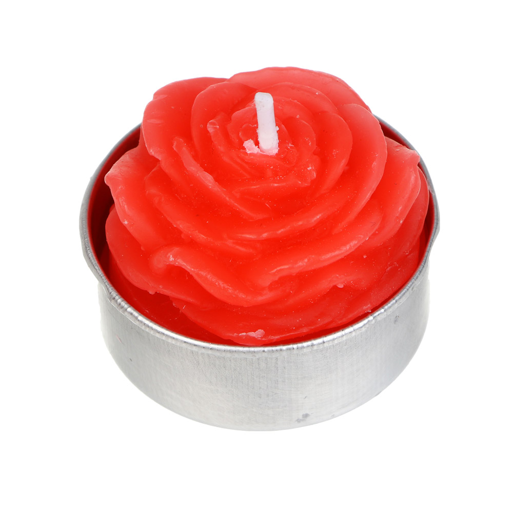 Свеча тм LADECOR "Роза" 3,8x3,8x4,5 см, парафин - #2