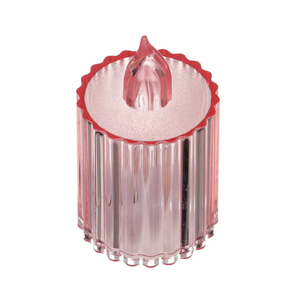 Светильник декор. в виде свечи с LED-подсветкой, 1 режим, полистирол, 3,6х6,5 см, 3хAG10,4цв.,арт.1 - #3