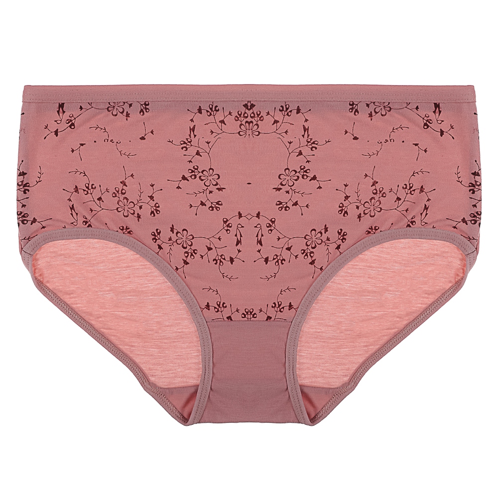 Трусы женские макси с принтом, р.48-50, 95% хлопок, 5% спандекс, Cotton #6001 - #10