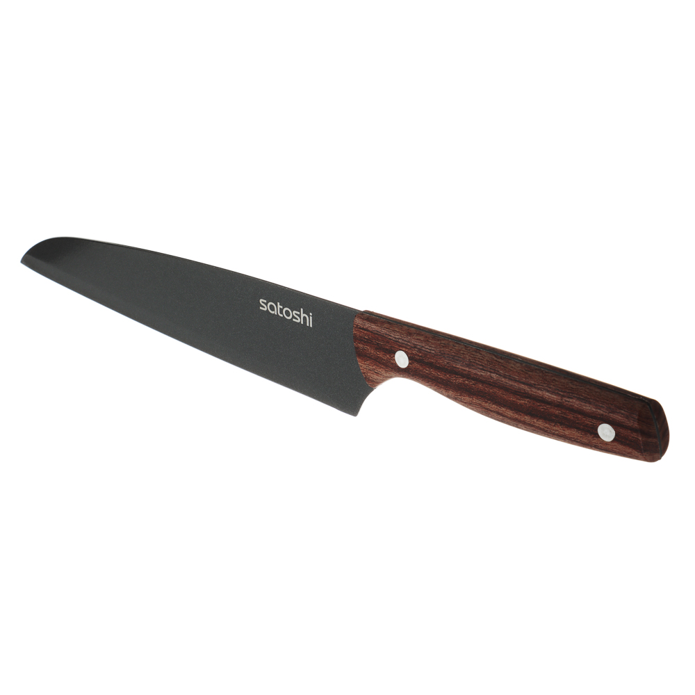 SATOSHI Меллер Нож кухонный шеф 20см, нерж.сталь с антиналипающим покрытием - #4