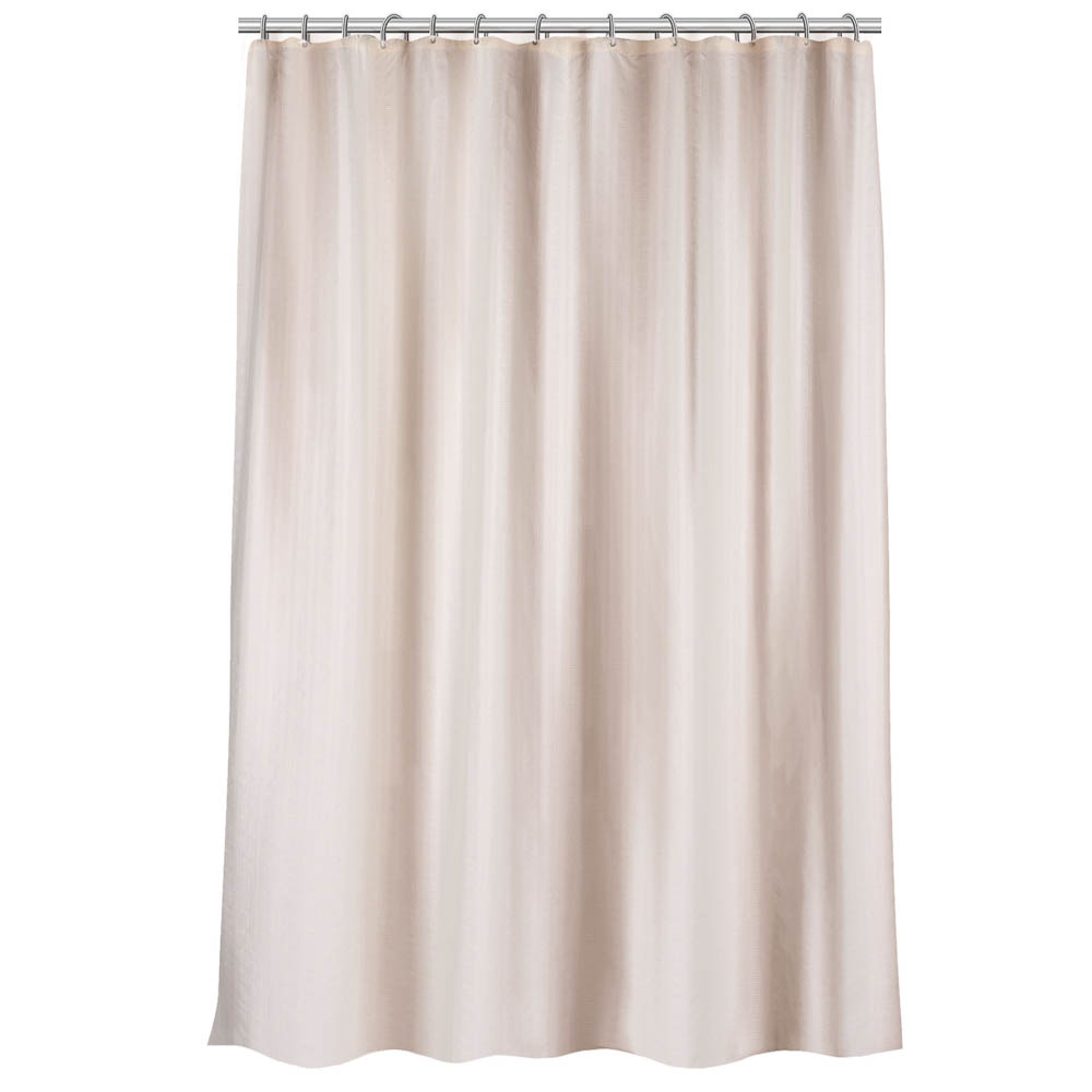 Штора для ванной 180х200см SWANNY, CREAM5, экрю, полиэстер, SWC-80-24-CRM - #1
