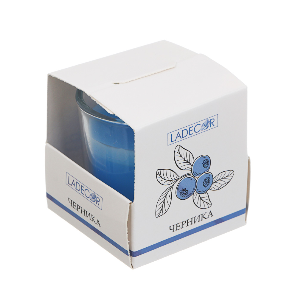 LADECOR Свеча ароматическая в стеклянном подсвечнике, в подарочной коробке, 4,5x4,5 см, 6 видов. - #5