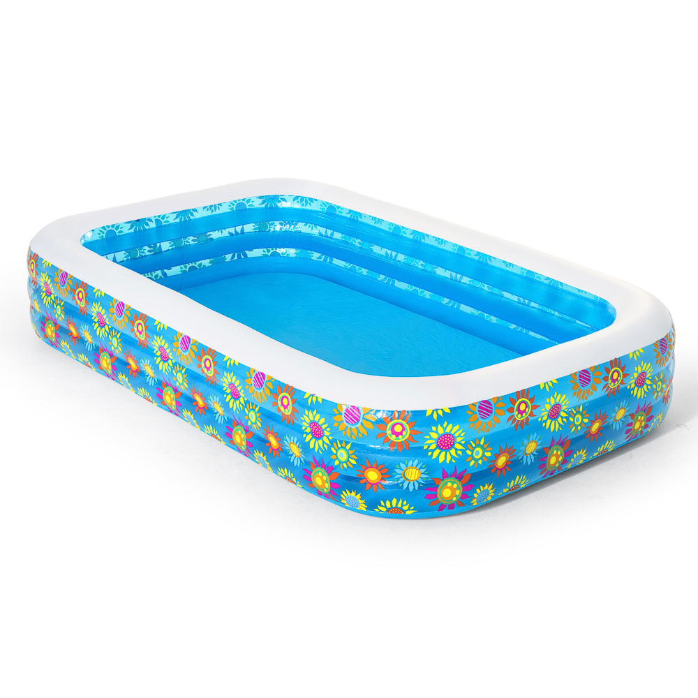 BESTWAY Бассейн надувной прямоугольный 305х183х56см "Подводный мир", 54121 - #1