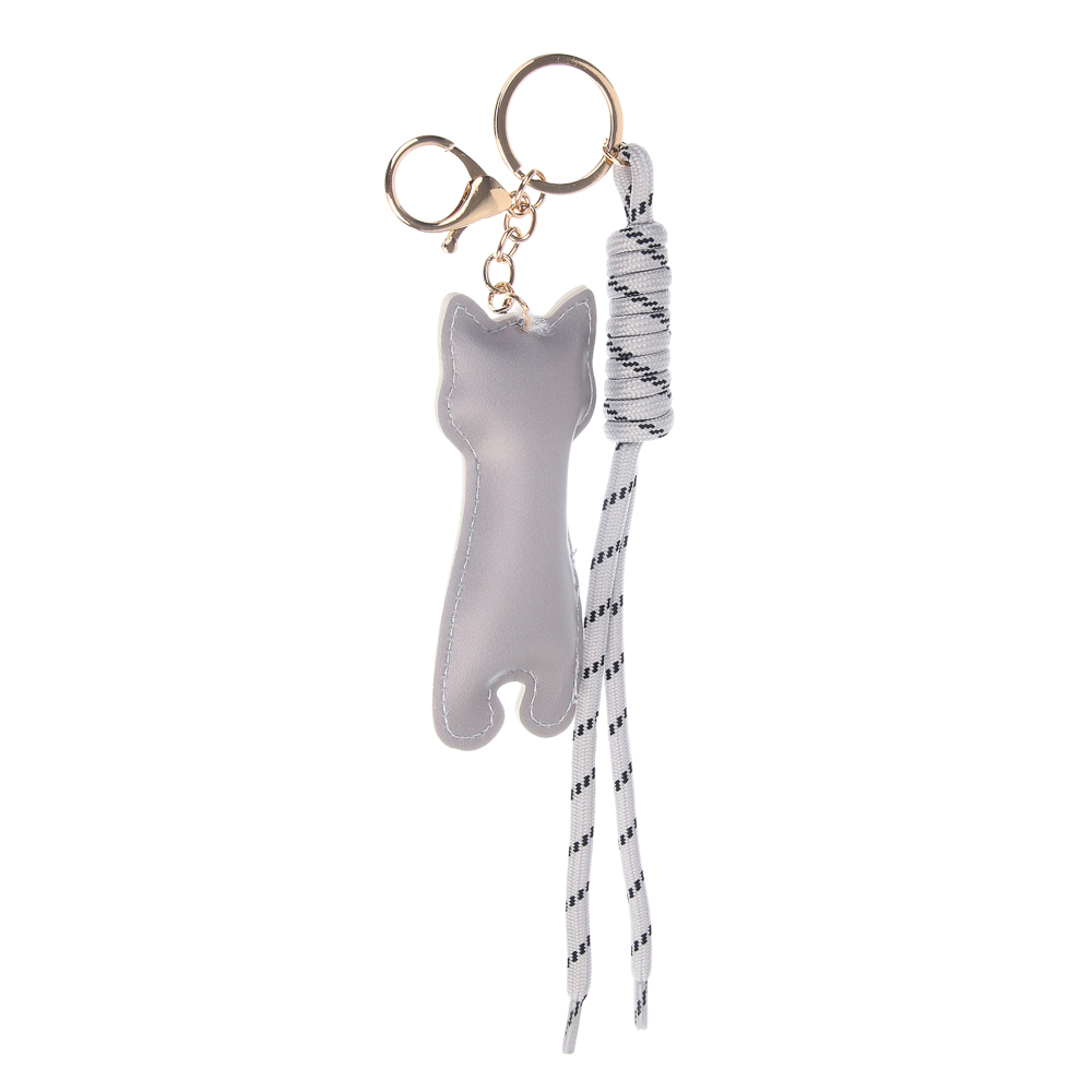 Подвеска брелок шнур паракорд и котик тм ЮL, ПУ, нейлон, металл, 9,5х4,5 см, 3 цвета - #4
