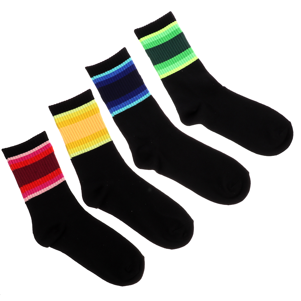 GALANTE Носки женские, р.23-25, 85% хлопок, 10% полиэстер, 5% спандекс, разноцветные, НВ22-22 - #3