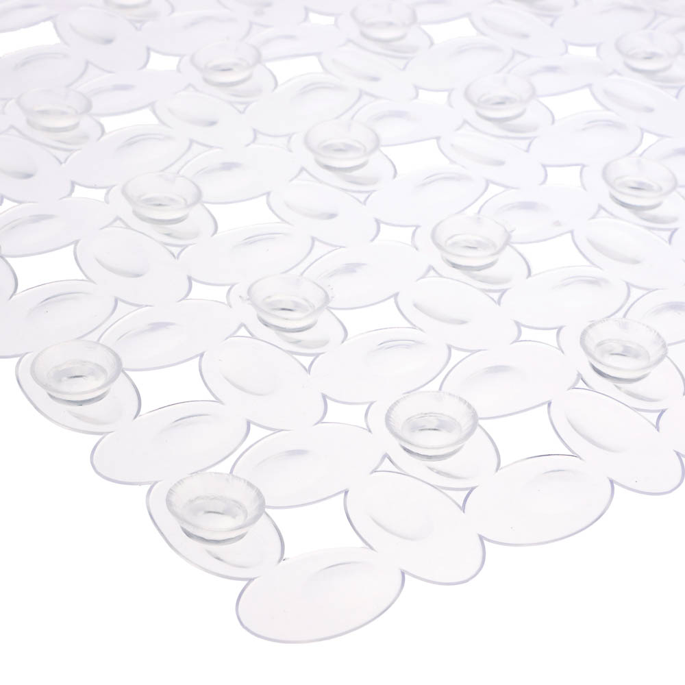 Коврик противоскользящий в ванную "Мозайка" 67см*38см, прозрачный - #3