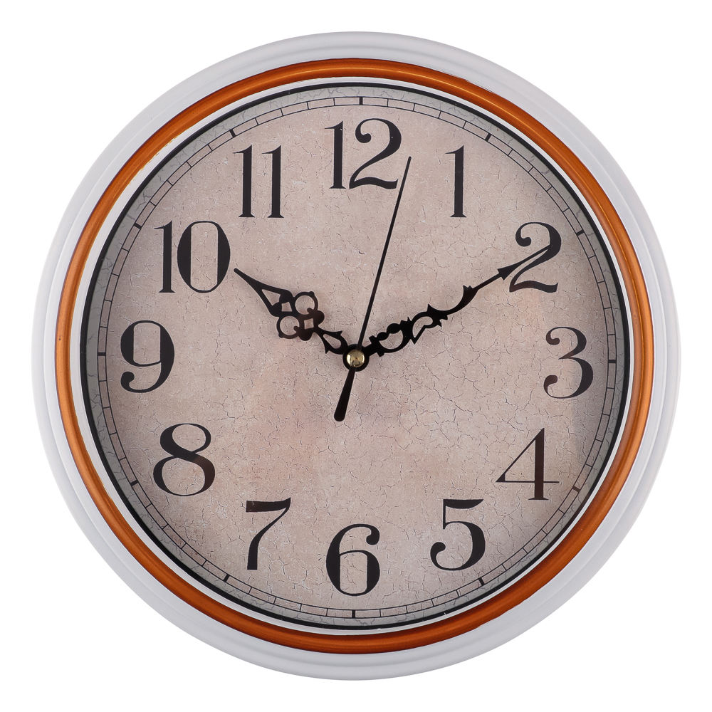 Часы настенные круглые, пластик, d22 см, 1xAA, арт.06-29 - #1