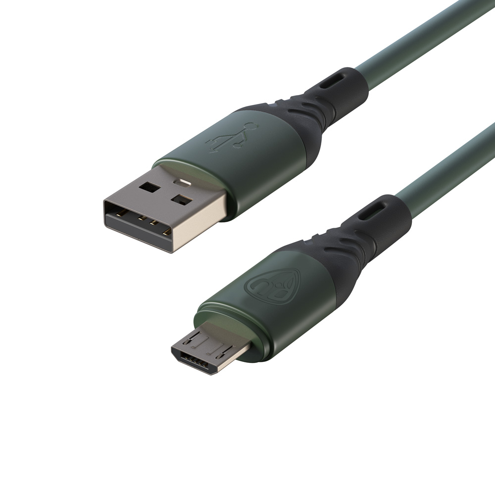 BY Кабель для зарядки Карнавал Micro USB, 1м, 2,4А, зеленый - #4