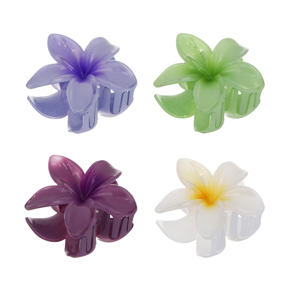 Краб для волос Ботаника, тм ЮНИLOOK, пластик, 8 см, 4 цвета - #1