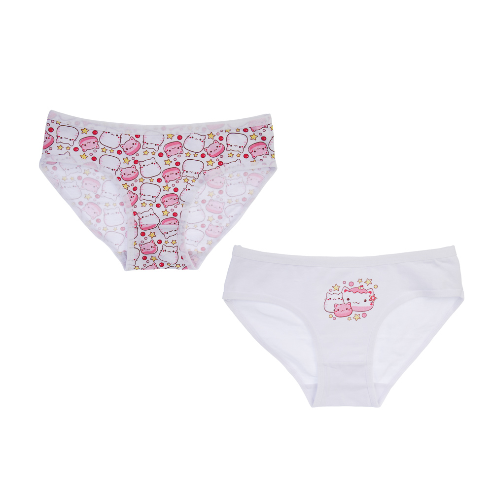 GALANTE Трусы-слипы для девочек 2 шт, р.110-116, 95%хлопок, 5%спандекс, разноцветный, НБ25-23 - #1