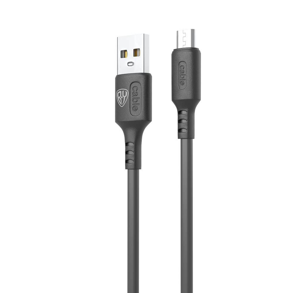 Кабель для зарядки USB(A)-microUSB BY Fusion, 18Вт, 1 м, 2.4A, TPE, черный - #3