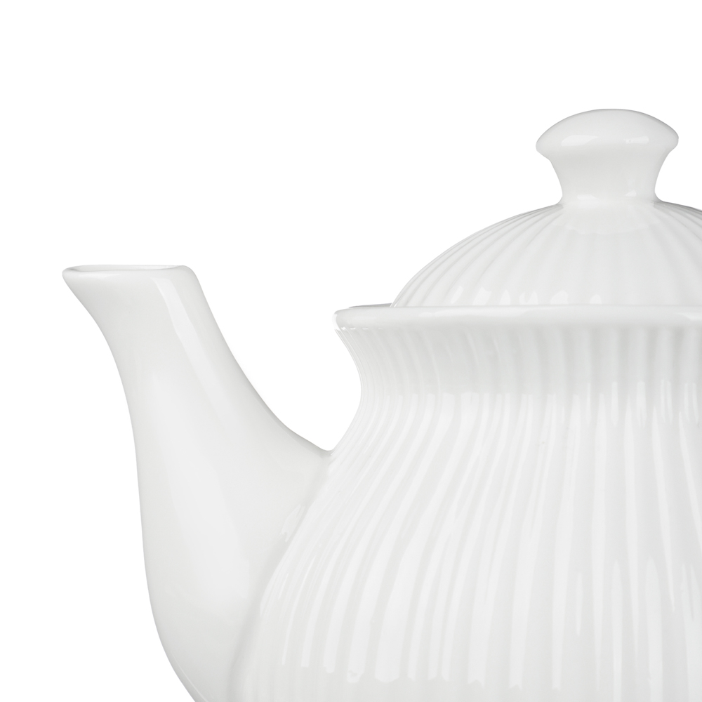 Чайник тм MILLIMI, 700мл, фарфор, белый - #3