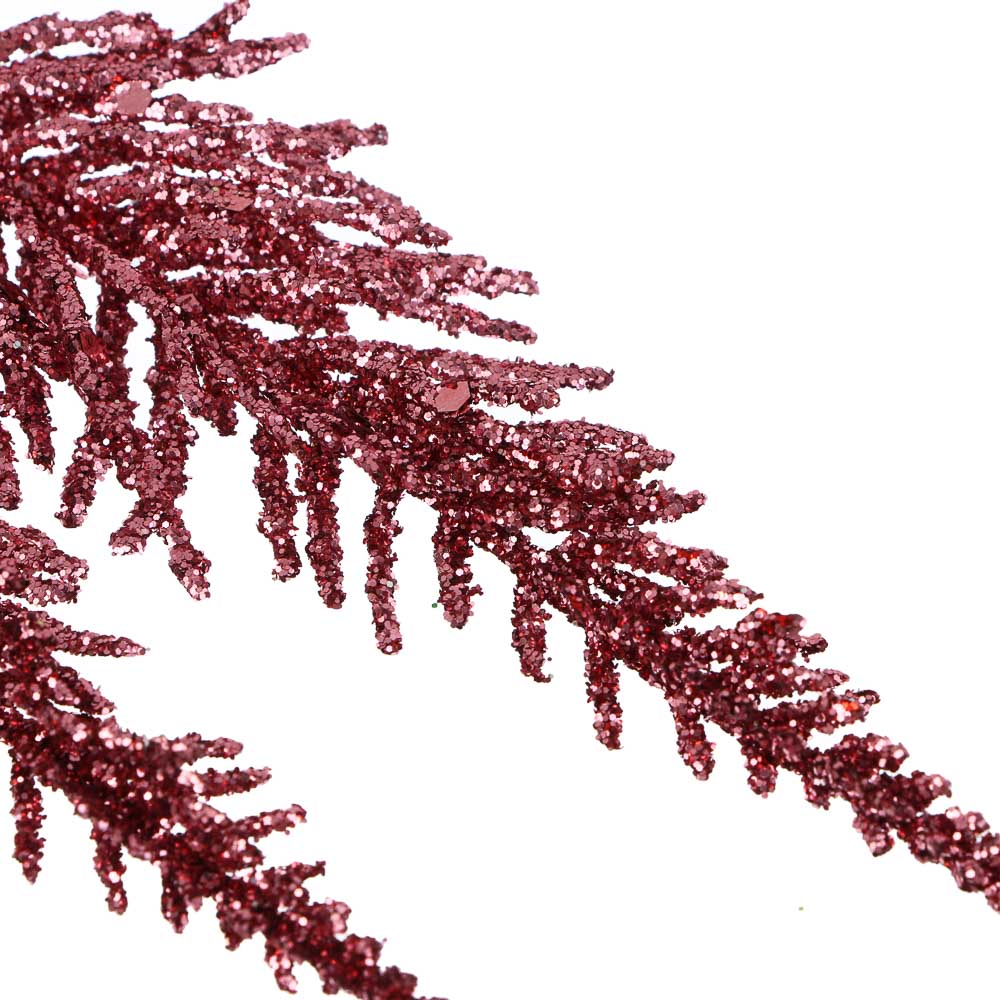 СНОУ БУМ Ветка 35 см, металл, пластик, глиттер, ассортимент цветов, 6 цветов - #3