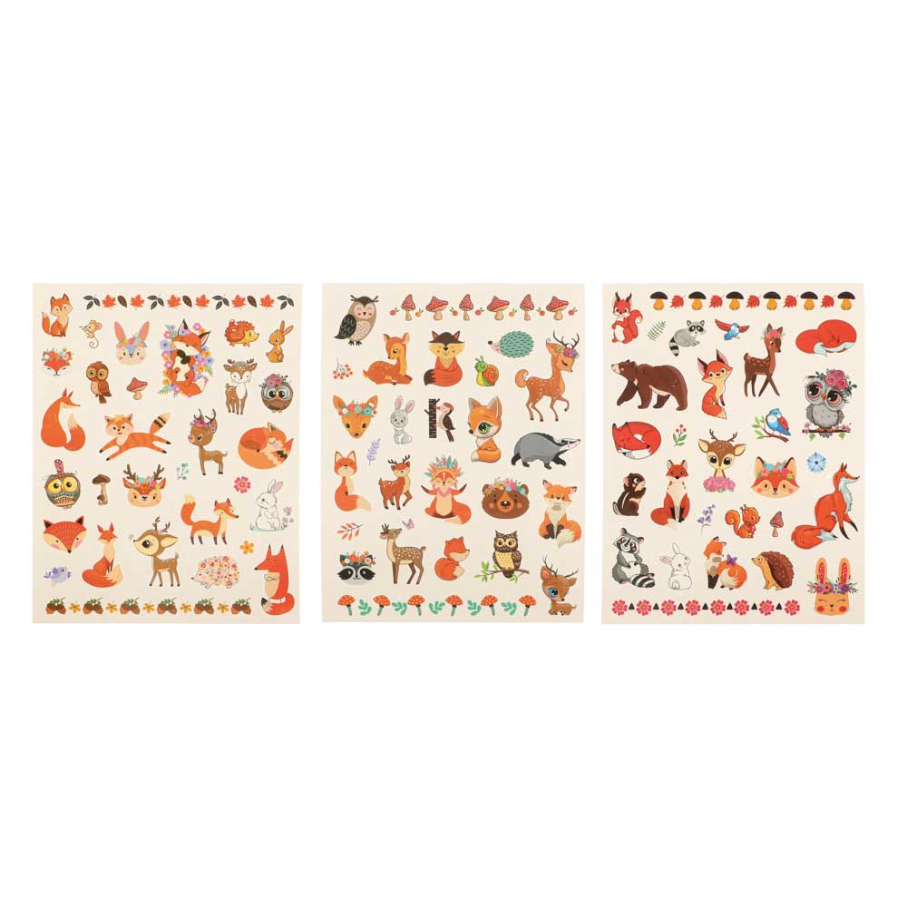 НД ПЛЭЙ Наклейки-татуировки, бумага, 11,8х19см, 2 листа, 4 дизайна - #23