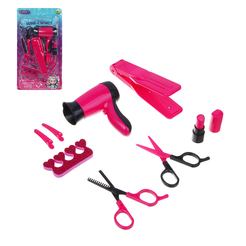ИГРОЛЕНД Набор игровой профессии мини "Стилист", PP, ABS, 19х5х37см - #1
