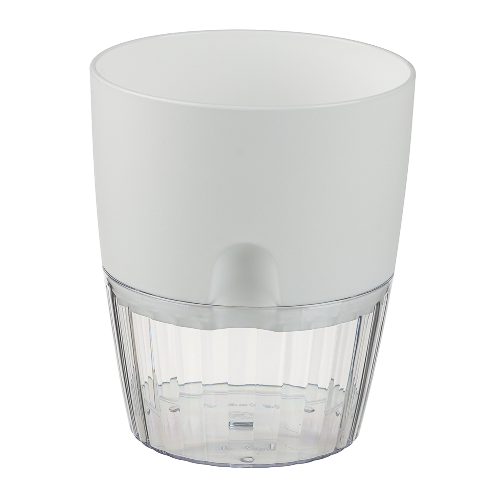 Горшок для цветов с поддоном "Аквадуэт" 1,5л, d13см, цв.белый - #3