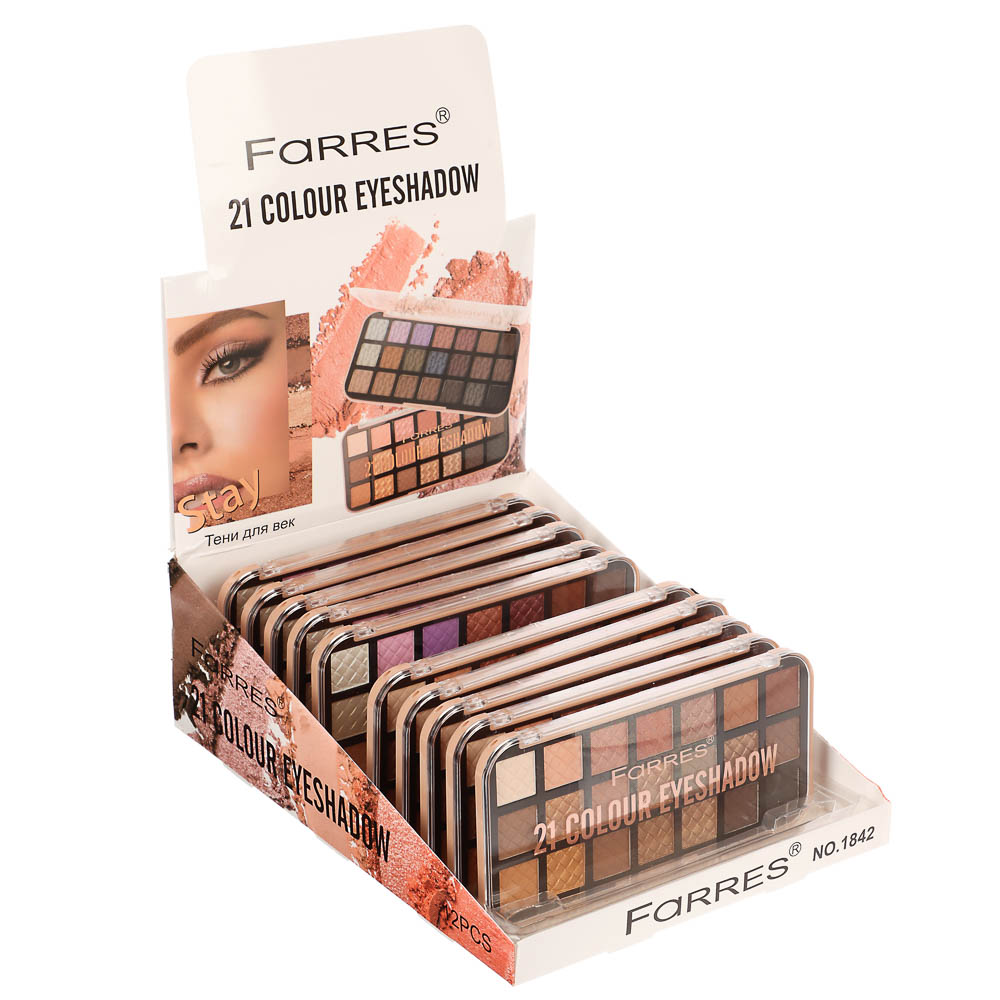 Тени для век, палетка тм Farres 21 цвет - #9