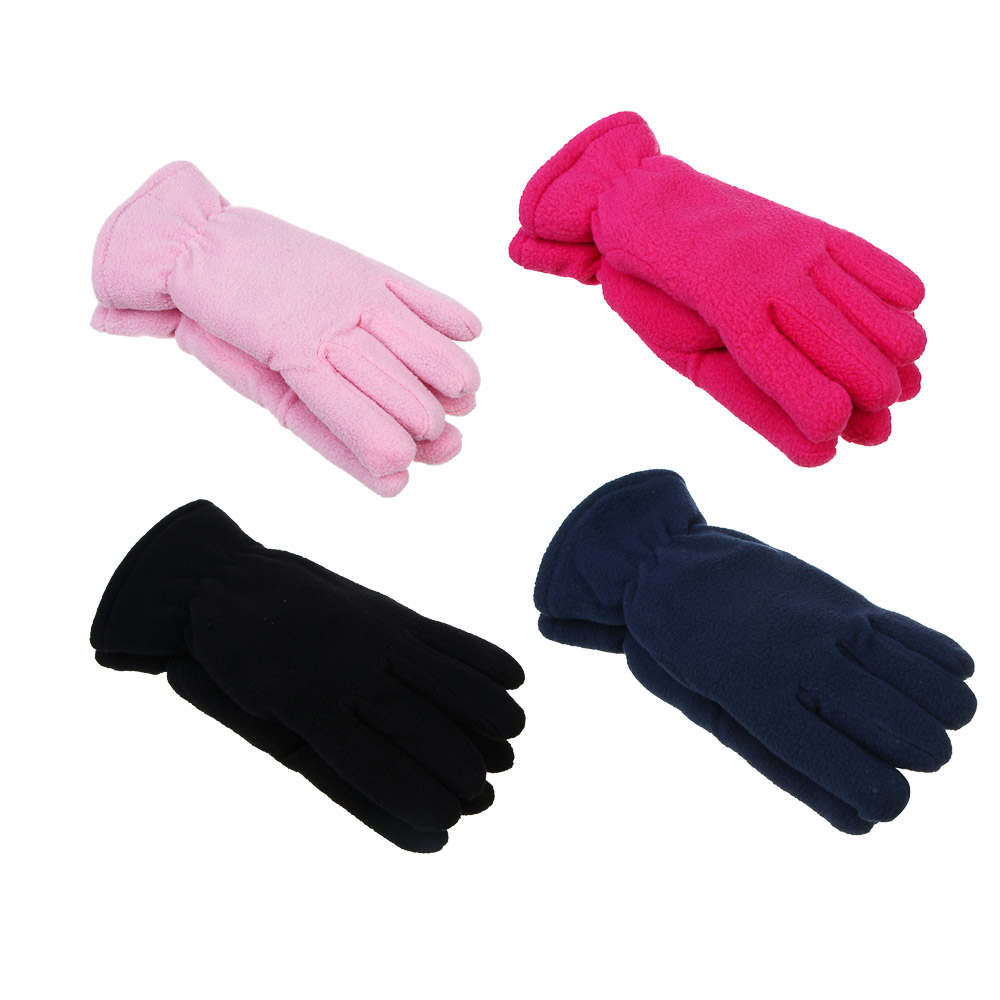 GALANTE Перчатки подростковые флисовые, р.16, 100% полиэстер, цвета в ас-те, ОЗ25-31 - #1