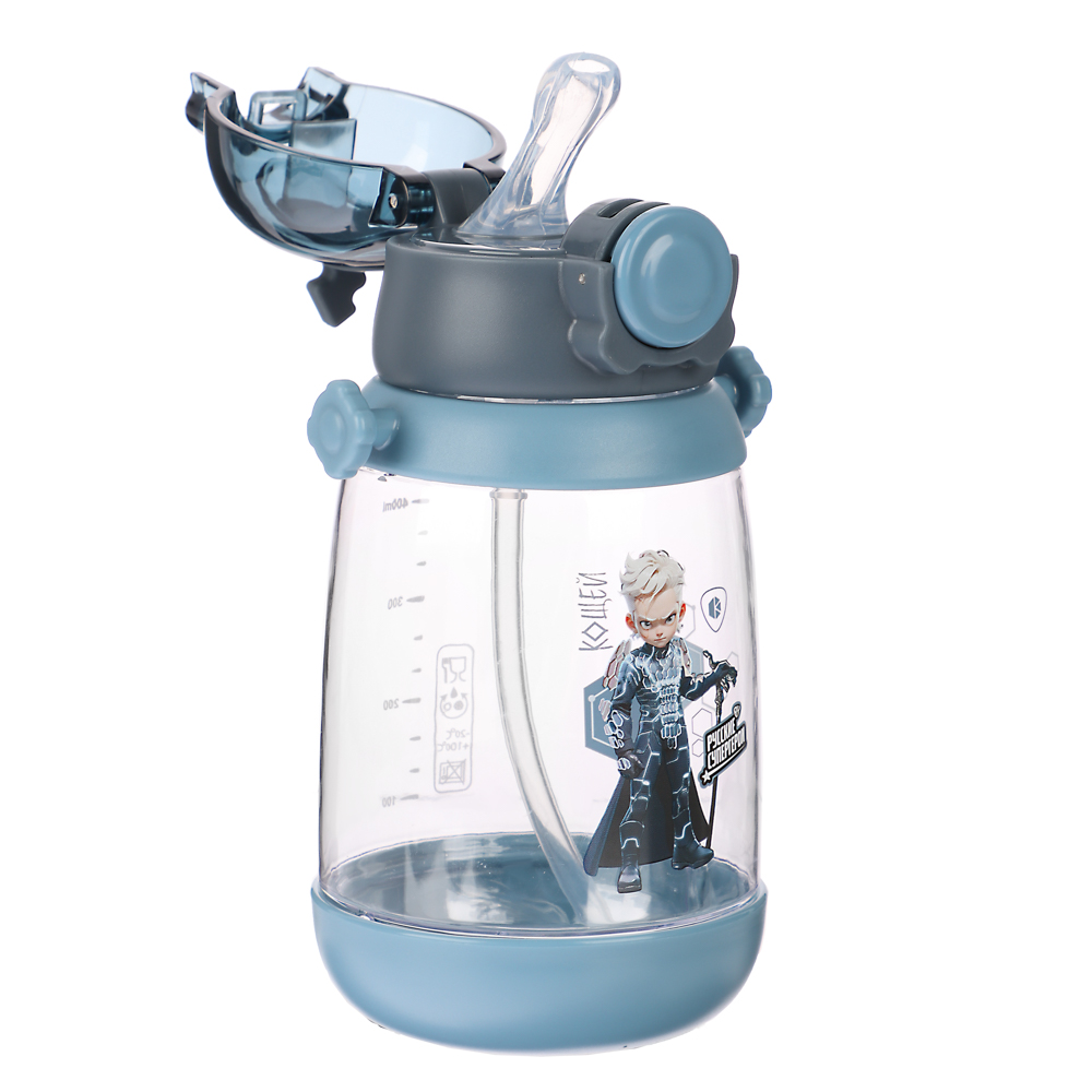 BY Русские Супергерои Бутылка детская с поильником, 8.5x19см,520мл,"Кощей" PC, PP, силикон - #7