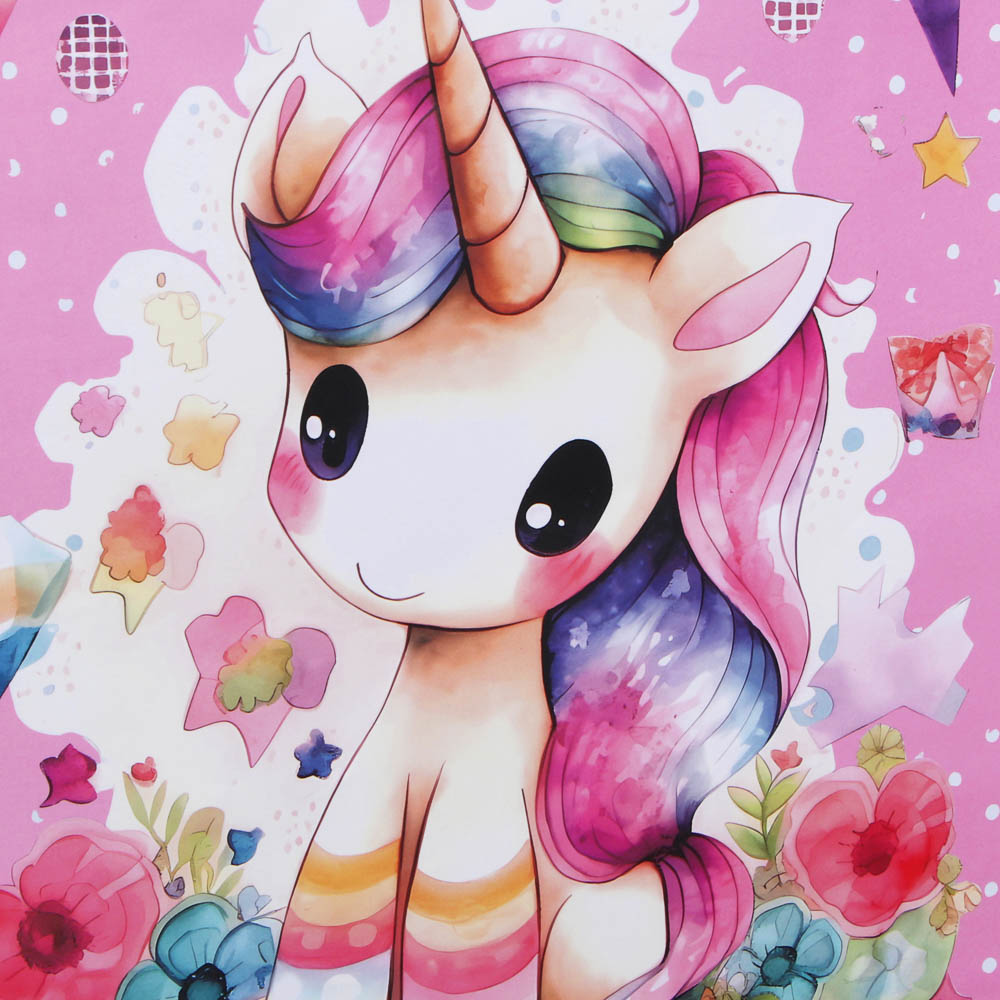 Пакет подарочный бумажный, 26x32x9 см, 128 гр, 4 дизайна, Единороги - #3