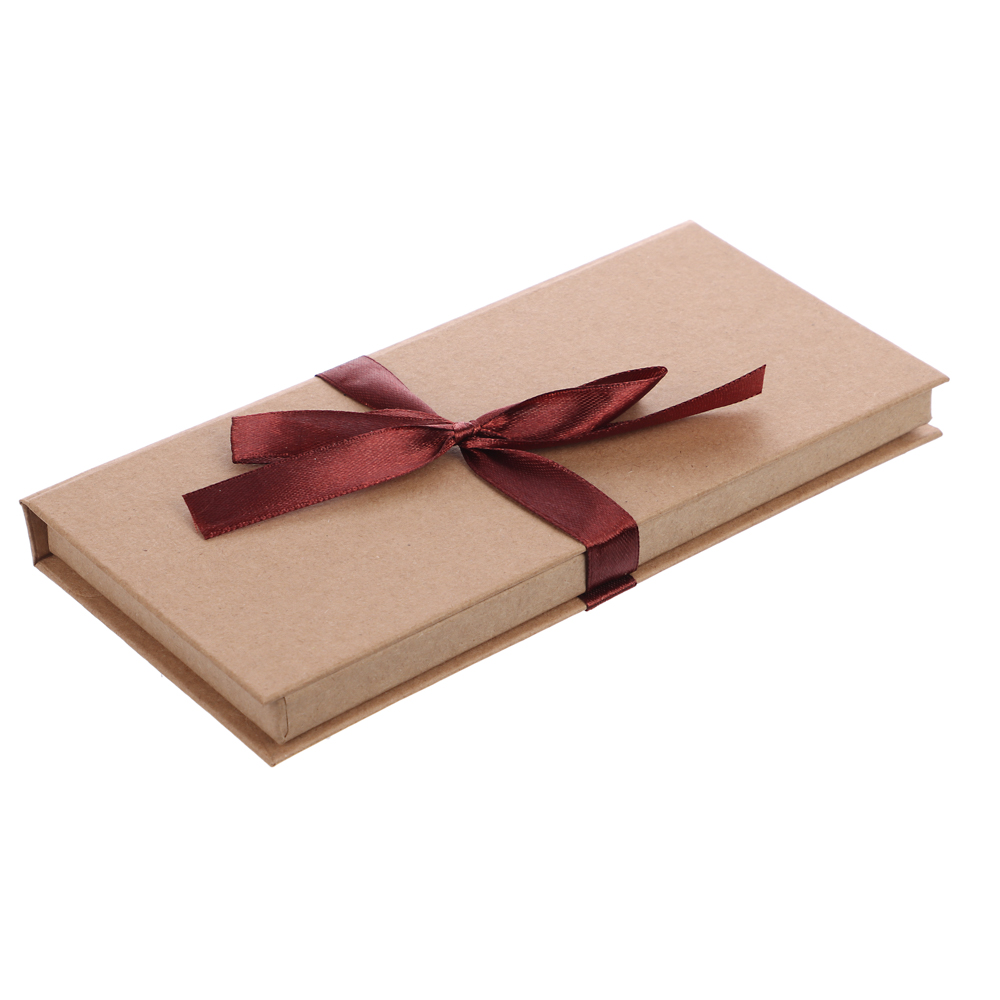 Подарочная коробка ДЛЯ ДЕНЕГ с бантом, крафт бумага, 172х83х16мм - #2