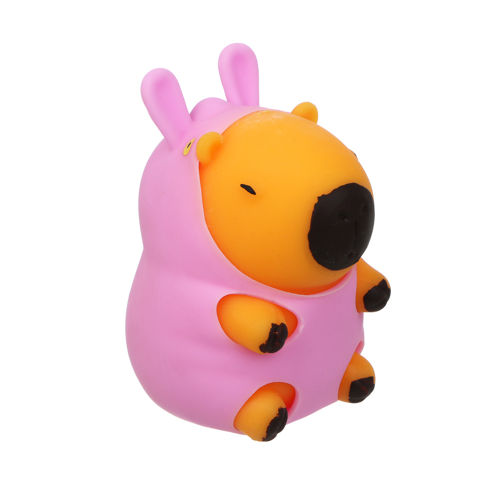 ИГРОЛЕНД Игрушка-антистресс, мялка "Капибара в костюмчике", 10х6,5см, TPR, 4 дизайна - #8