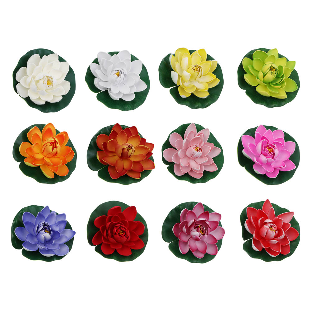 Кувшинка декоративная для пруда тм INBLOOM, d13 см, ПВХ - #1