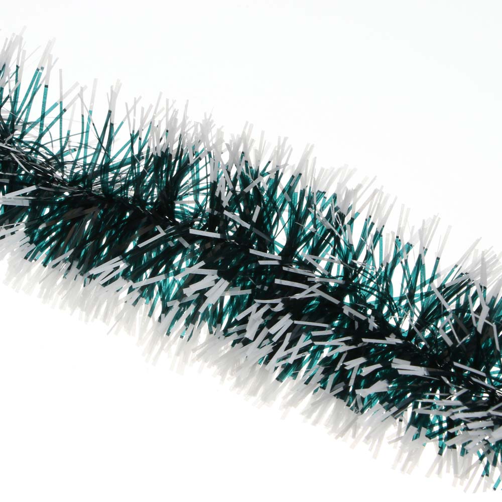 СНОУ БУМ Мишура 5x200см, ПЭТ, зеленая с белыми кончиками, 26-319 - #2