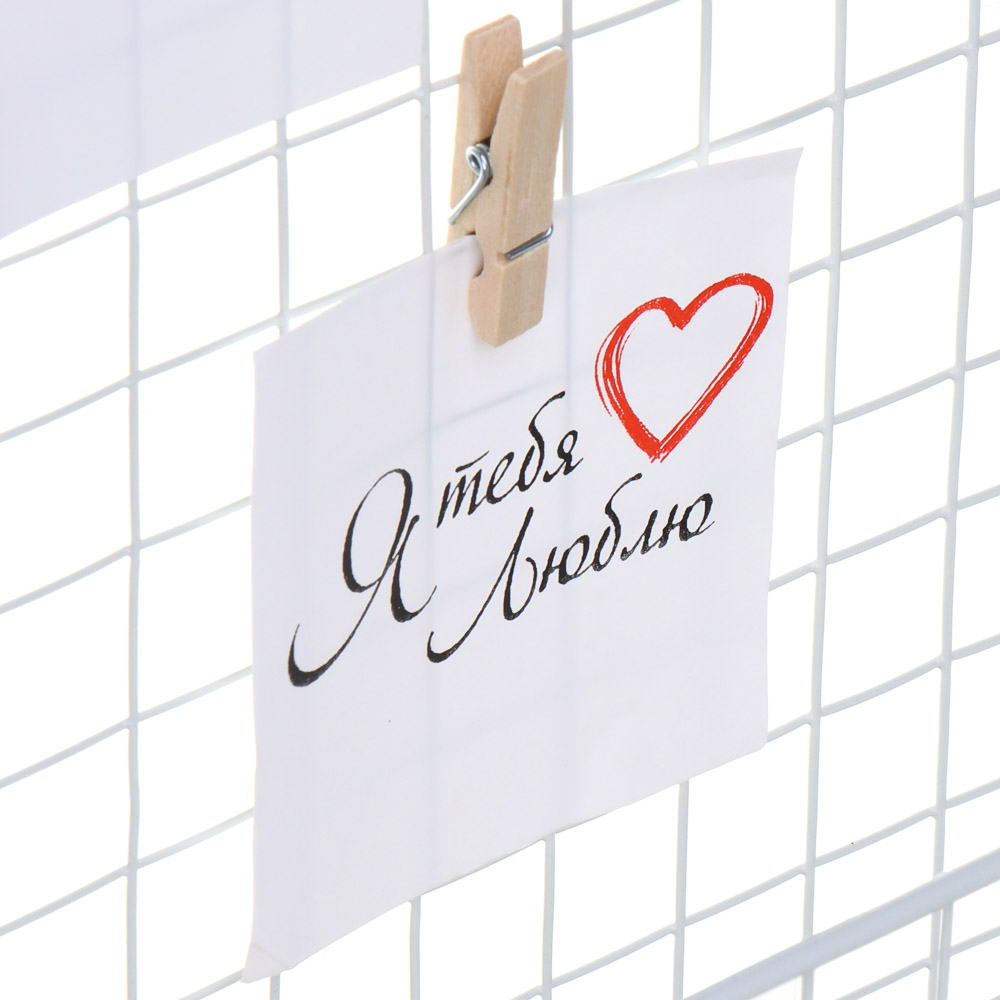 Полка настенная декоративная с открытками, 20х8х28 см, металл - #3