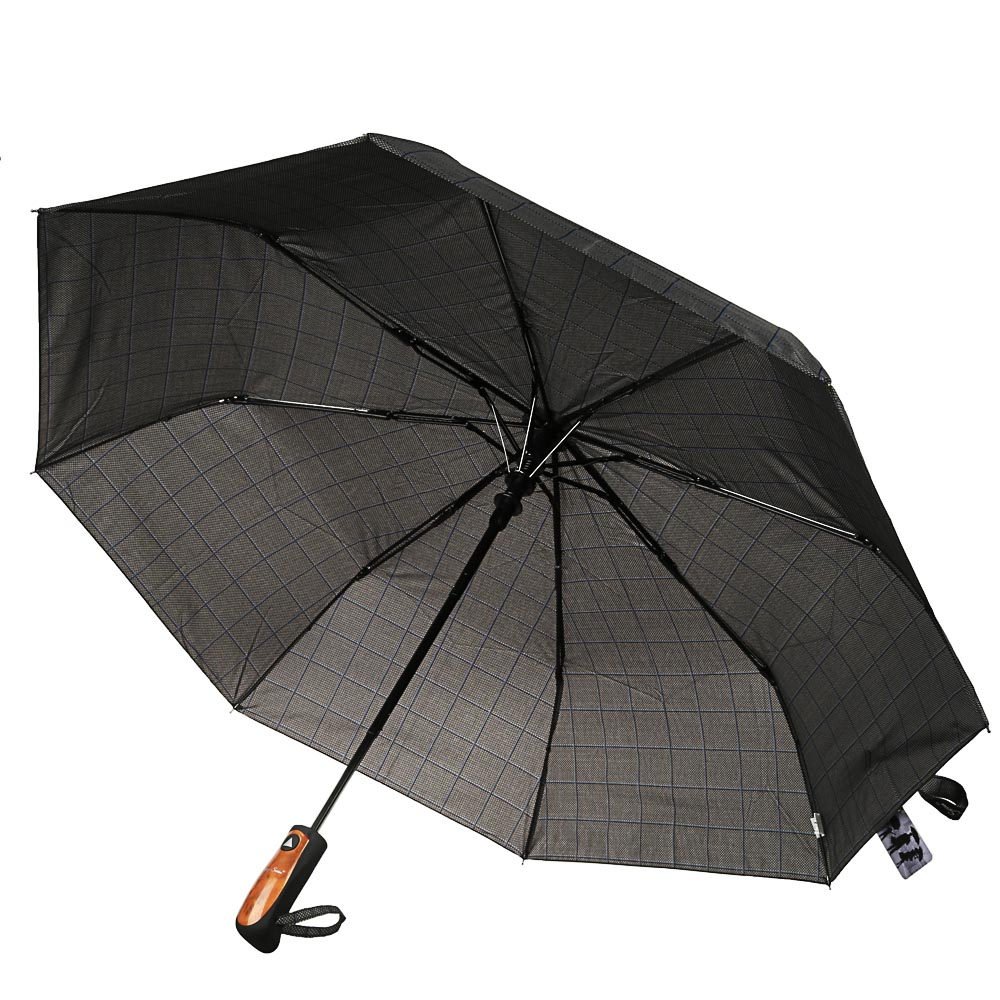Зонт мужской, полуавтомат, сплав, пластик, полиэстер, 55см, 8 спиц, 4 цвета - #3