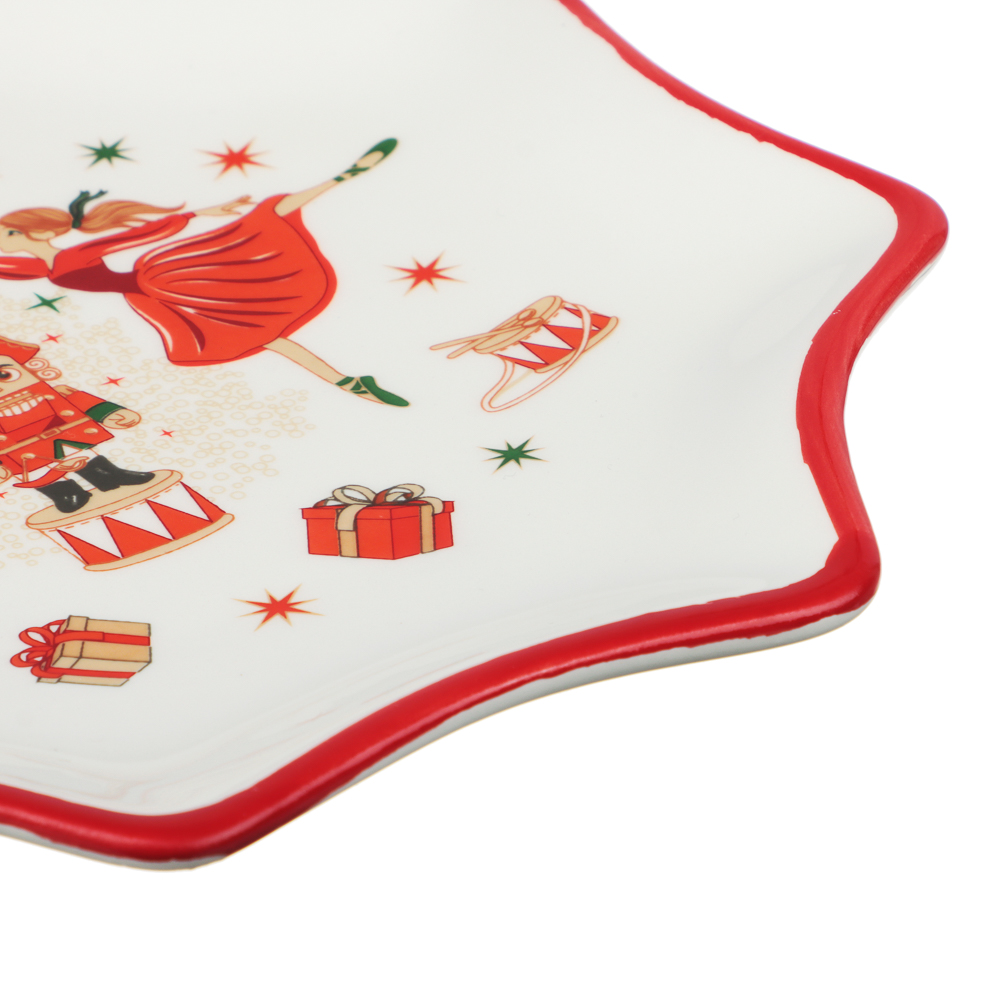 MILLIMI Щелкунчик Блюдо в форме звезды, 20х20х2см, керамика - #3